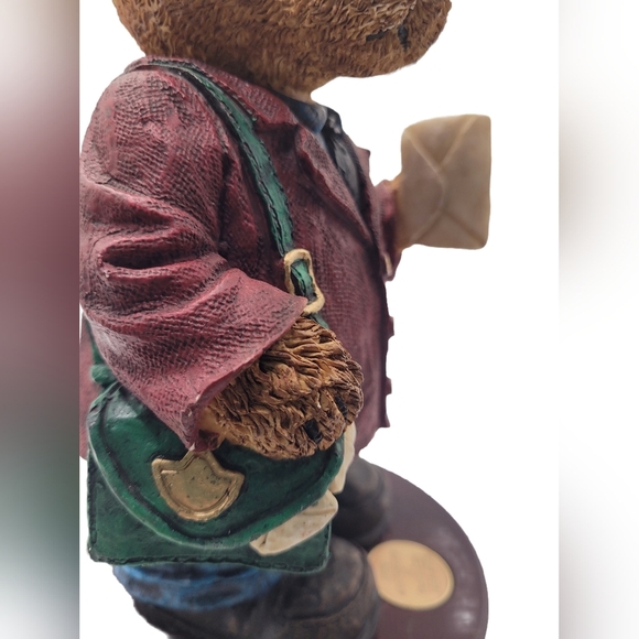 Teddy Bear 100th Anniversary Mailman Figurine Ceramic 1902-2002 - Picture 3 of 8